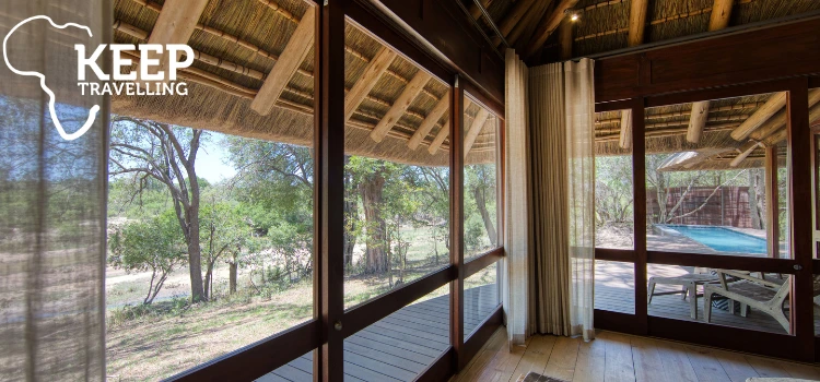 Dulini Leadwood suite with river views in the Sabi Sands